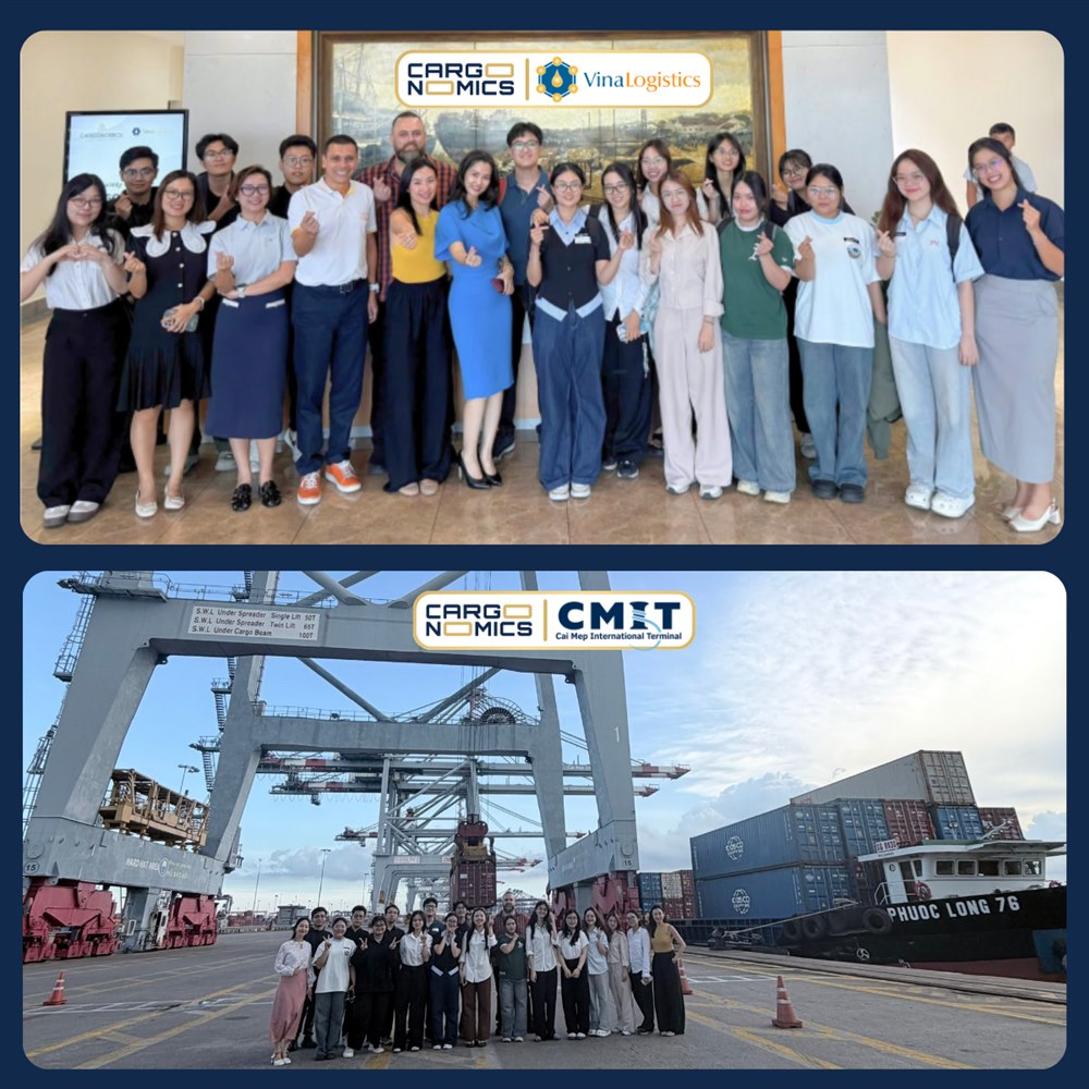 Cargonomics first cohort group photo and a visit to Cai Mep International Terminal
